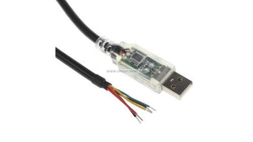 FTDI USB-RS232-WE-1800-BT_3.3 Cable, USB to RS232 Serial, 1.8M, Wire END (3.3V)
