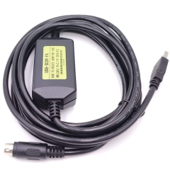 PLC Programming USB-SC09-FX Cable Mitsubishi FX0S/FX1S /FX0N /FX1N/FX2N Black