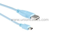 USB 2.0 Console Cable Compatible/Replacement for Cisco A-Male to Mini-B Cord - 6 Feet (1.8 Meters)