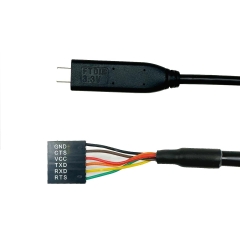 USB C to 3.3V TTL UART Serial Cable cord TTL-232R-3V3 with FT232 Chipset, 6 Way 0.1