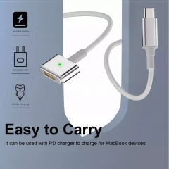 1.8M 100W USB Type-C to Magsafe 1 2 PD Charging Cable for Macbook Air Pro