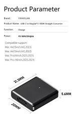 Type-C To Magsafe 3 Magnetic Charging Converter Charging Plug For MacBook