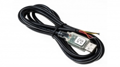 TTL-232RG-VIP-WE ,USB to TTL cable w/ Embd Electronics, LEDs, Specifd Logic Levels, WireEnd