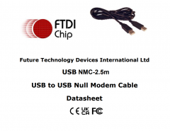USB NMC-2.5M USB to USB Null Modem Cable