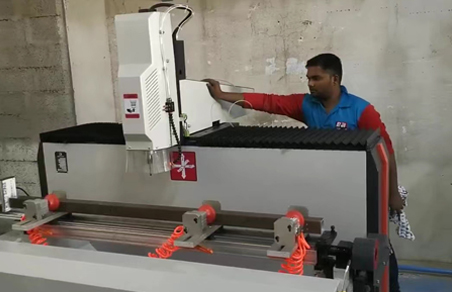 Alu CNC Drilling Machine Installed in UAE