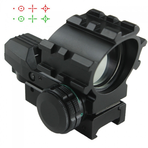 Free Shipping Tactical 1X33 Red And Green Dot Reflex Sight with four reticle For Hunting
