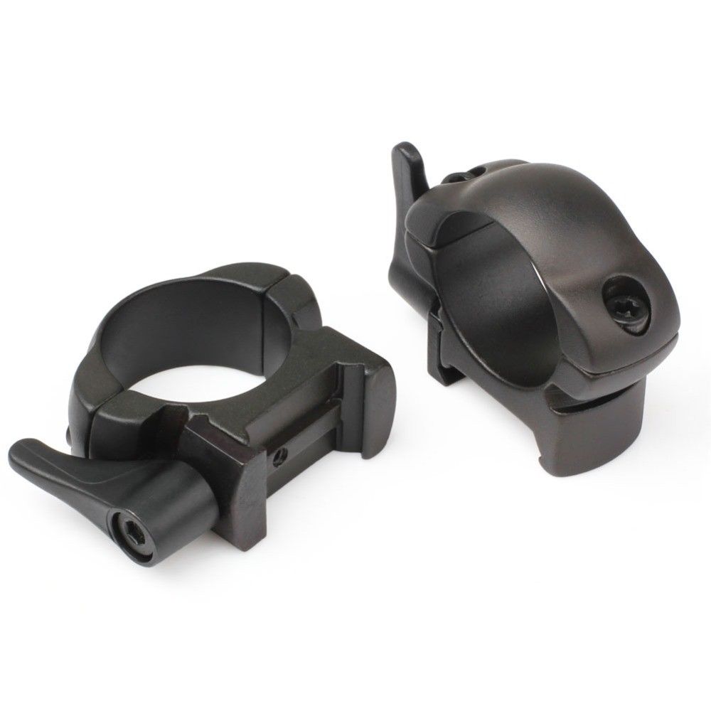 25.4mm low profile black  Quick Detach Mount Rings