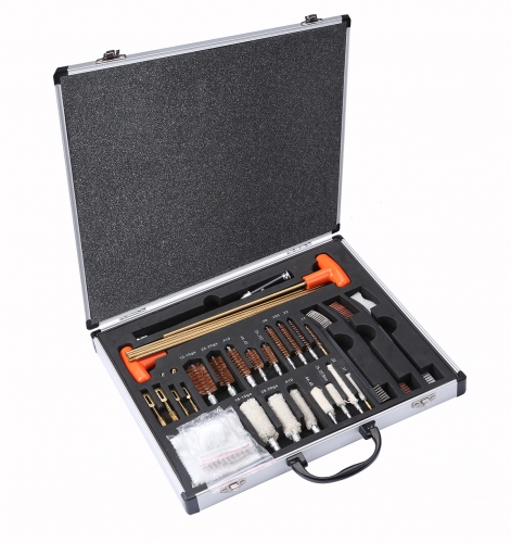 Funpoweroptics Universal Gun Cleaning Kit Rifle Handgun Shotgun Pistol Cleaning Kits with Case.22cal /.357 9mm /12GA /.308/7mm .280/ .44.45/ 20GA/.17 