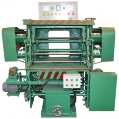 spoon and fork arc surface double shaft grinding and polishing machine