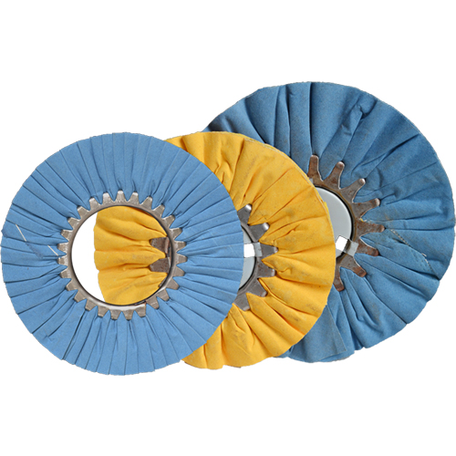 Folded air cotton wheel for stainless steel polishing