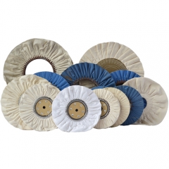 YILIANG cotton cloth bias air folded polishing wheel for fine mirror finshing