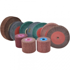 YiLiang non woven nylon grinding polishing wheel for metal surface wire drawing