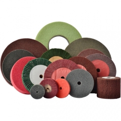 YiLiang non woven nylon grinding polishing wheel for metal surface wire drawing