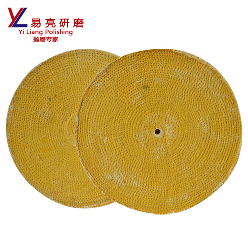 oil treated sisal cloth wheel for middle step polishing to grind metal or stainless steel