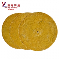 oil treated sisal cloth wheel for middle step polishing to grind metal or stainless steel