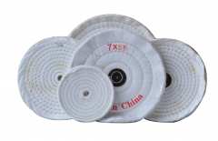 pure loose cotton abrasive wheel for grinding different matal to reach fine shining effect