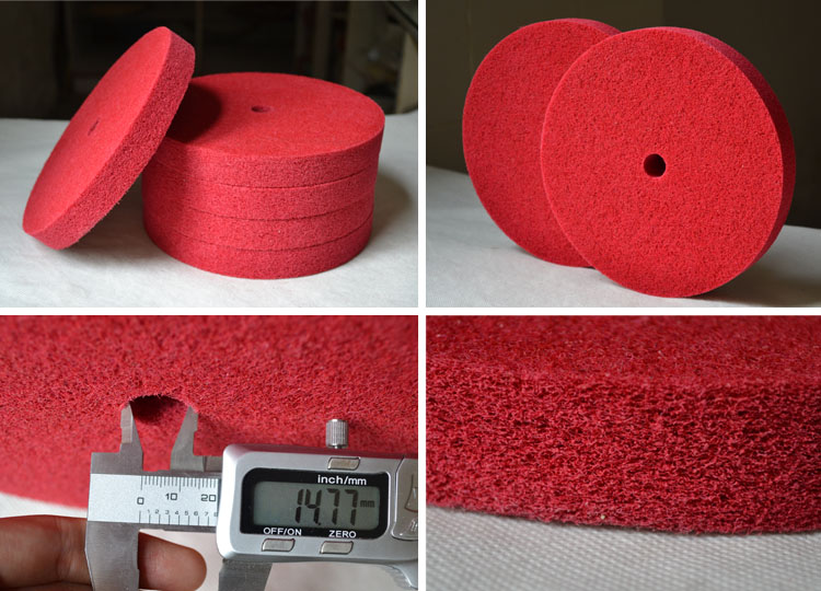 Sponge cleaning abrasive disc for polishing stainless steel/alloy/aluminum