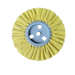 Hardened air cloth polishing wheel