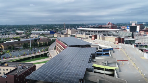 Apadana Solar, Poly-Tex complete 1.3-MW solar carport in Minneapolis