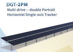 Double portrait Horizontal single axis tracker