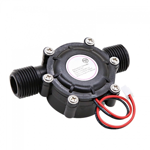 Water Flow Pump Mini Hydro Generator Turbine Flow Hydraulic Conversion DC 12V for Energy Conversion Energy Generators