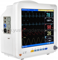 12.1′′ Multi-Parameter Patient Monitor ECG, NIBP, SpO2, Temp, Resp Optional Printer Hospital ICU Ccu-Maggie Ysd16L CE Approved