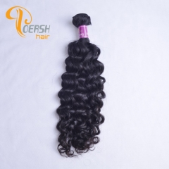 Poersh Hair 8A Unprocessed Raw Virgin Hair Top Quality 1B Natural Black Color Italy Curly 1Pc/Lot Human Hair Weft
