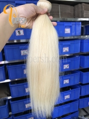 Poersh Hair 8A Virgin Hair Top Quality 613# Blonde Color Straight Hair 3Pcs/Lot Human Hair Weft