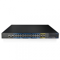 24 Gigabit PoE Ports & 4*10Gigabit Managed Ethernet Switch UTP7624GE-POE-L3