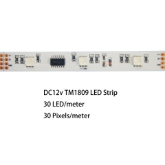 5m/reel 12V 30 LED/m TM1809 digital LED strip