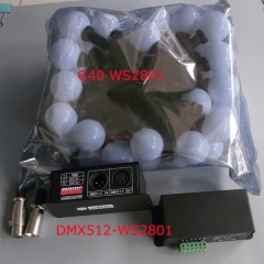 150pcs ws2801 G40 and DMX-SPI-2801 decoder kit