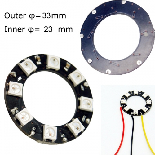 8×ws2812b RGB Pixel LED ring