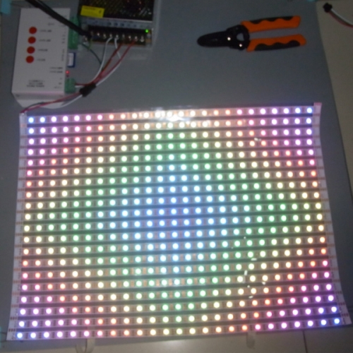 15×15 pixels transparent flexible ws2812b LED panel