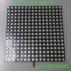 Black 16×16 ws2812b RGB flexible Pixel LED matrix panel