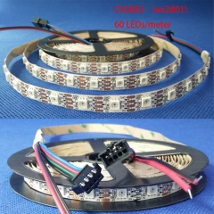 DC5V 60 LED/m CX2802/ws2801 addressable pixel LED tape