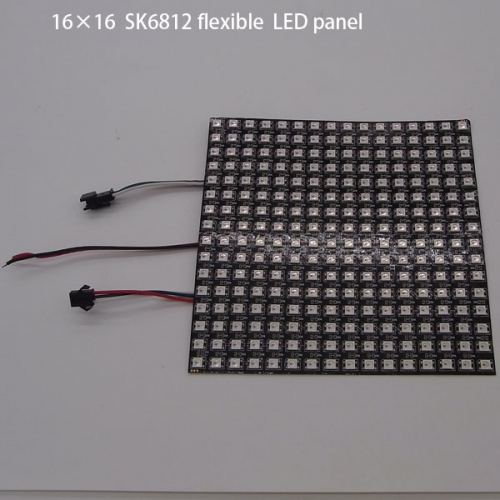 Black 16×16 SK6812 RGB flexible Pixel LED matrix panel