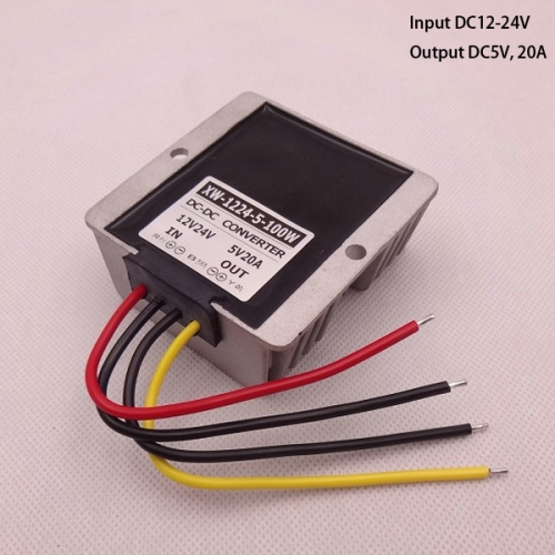 DC12V/24V to DC5V 20A 100w LED Transformer 