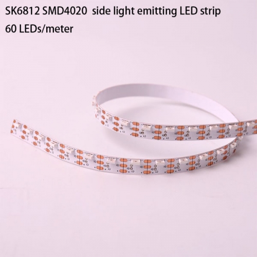 SMD4020 SK6812 side light emitting pixel led strip