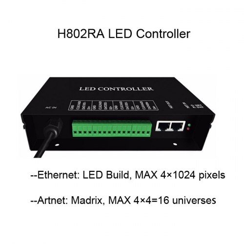 H802RA Pixel Ethernet LED Controller LED Build MADRIX