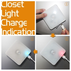ZEEFO 2 Pack LED Closet Light, Battery-Powered Motion Sensing Night Light,