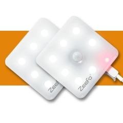 ZEEFO 2 Pack LED Closet Light, Battery-Powered Motion Sensing Night Light,