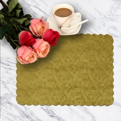 EVA embossed gold placemat, EVA gold placemat