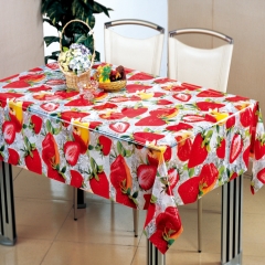 High Quality PVC Clean Printed Tablecloth, plastic table covers tablecloth reusable