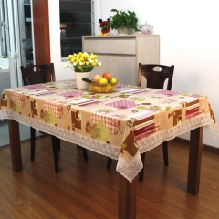 PVC with nonwoven vinyl table cloth plastic, table cloth fabric