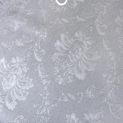 PVC embossed white linen tablecloth, custom tablecloth, hotel tablecloth