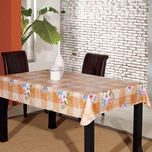 Innoplast color long lace PVC vinyl crochet tablecloth roll