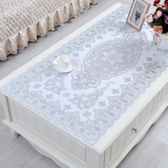 PVC gold lace 60*100cm luxury table linens for weddings, luxury table linen