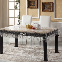 vinyl tablecloth plastic transparent pvc printed tablecloth and Oilproof,Disposable,Waterproof Feature