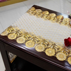 50cm PVC Gold/Silver Fine Long Doily roll factory