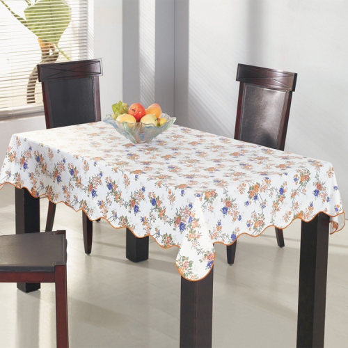hot sale PVC wave stitching dotted tablecloth table cloth factory